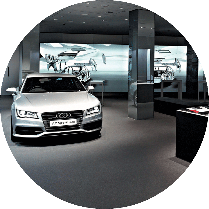 The first digital showroom for Audi