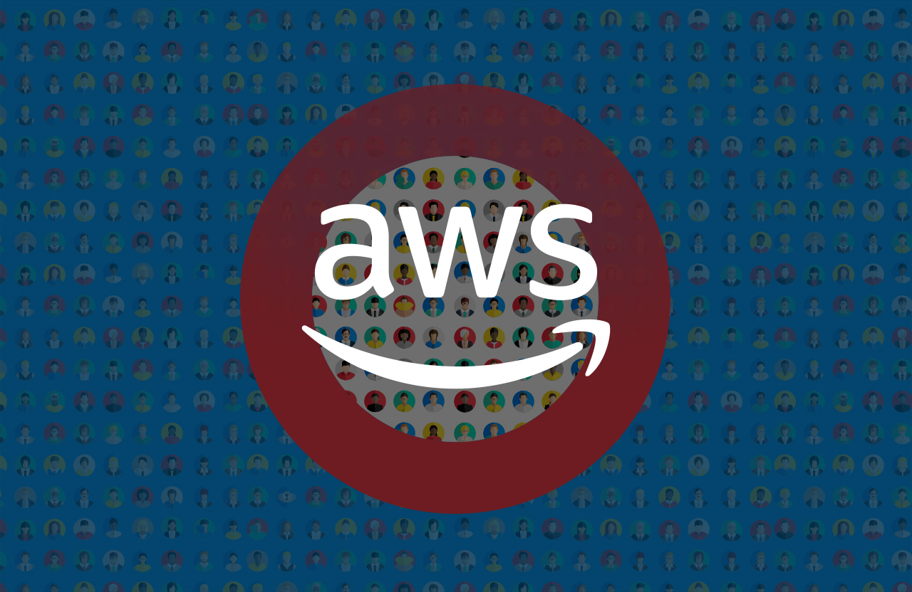 Publicis Sapient aperture with AWS logo overlay