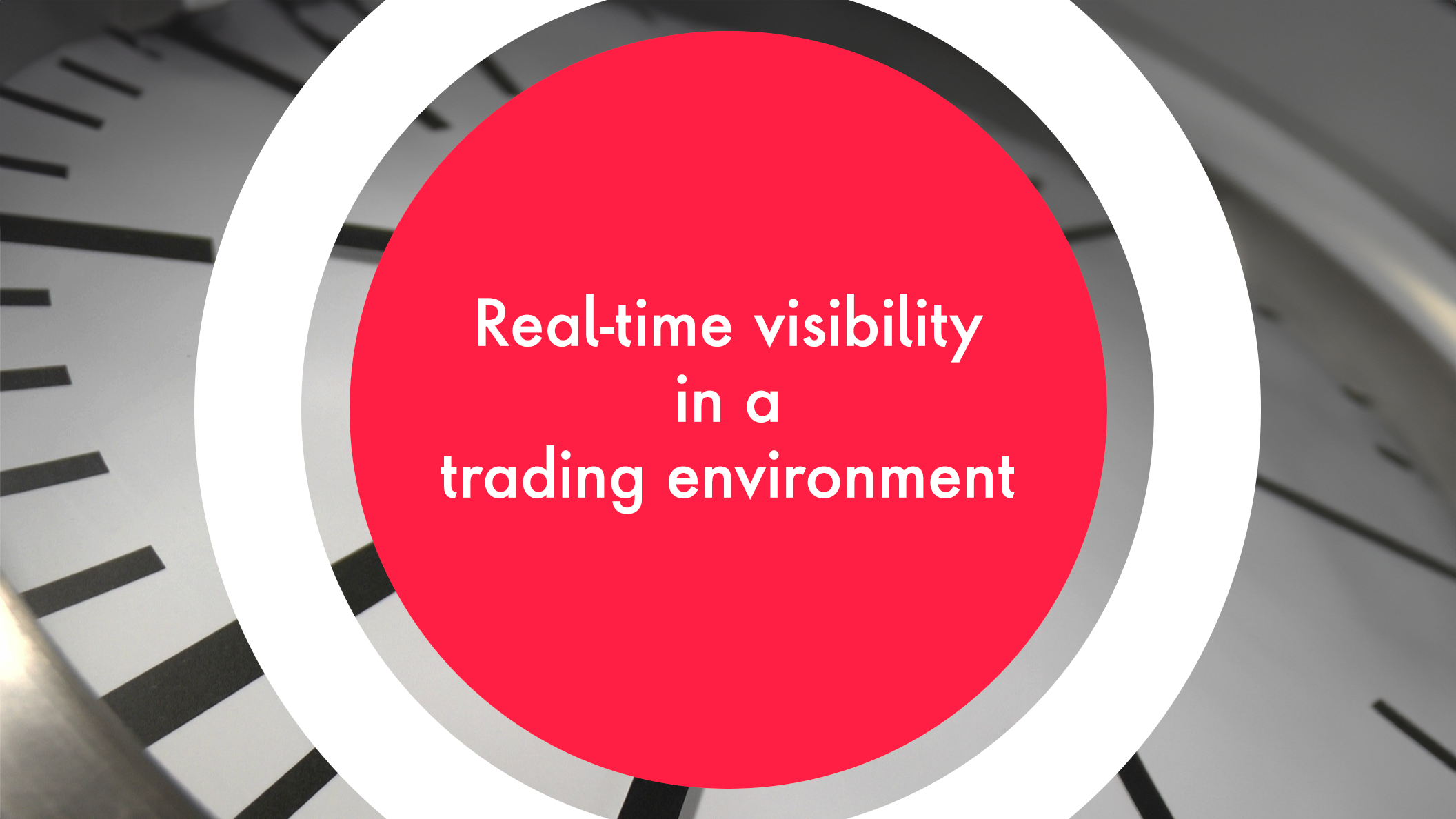 Real-time visibility in a trading environment